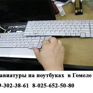 Замена клавиатур  на ноутбуках в Гомеле