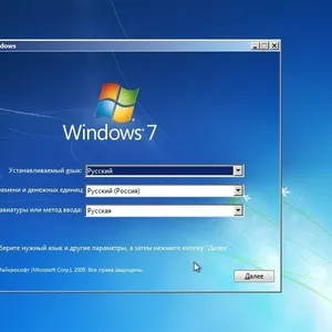 Установка Windows 7