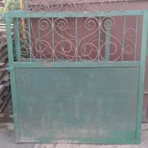 Ворота и калитка металлические,  бу.