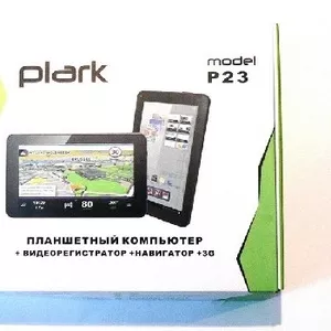 Автомобильный GPS  планшет Plark P23  3G (2 сим-карты). Гарантия 12 мес.