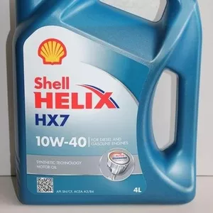 Моторное масло Shell Helix HX7 10w-40 4л.