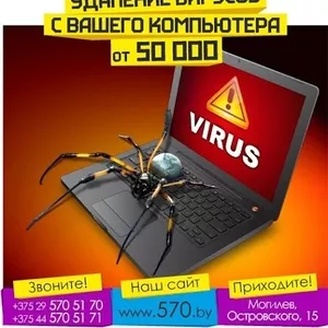 Удаление вирусов с компьютера. Могилёв