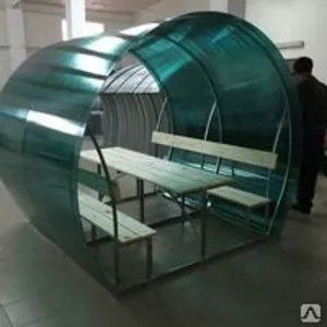 Беседки оцинкованные и грунтованные