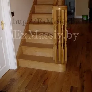 Лестница в дом из массива