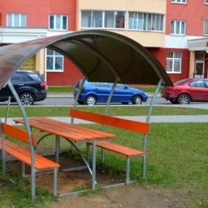 Беседки оцинкованные и грунтованные с доставкой