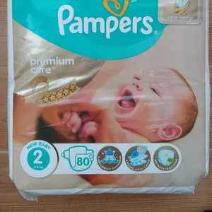 Подгузники Pampers Premium Care 2 (3-6 кг). 80 шт. Польша