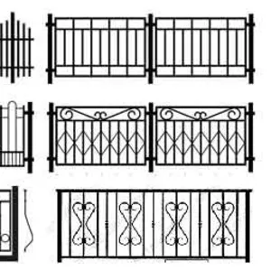 Заборы и перила металлические