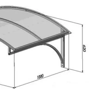  Козырьки и навесы металлические