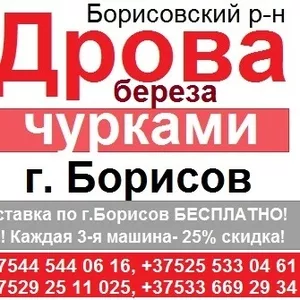 Чурки на дрова береза   