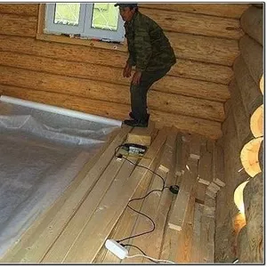 Выполним монтаж деревянных полов с утеплением
