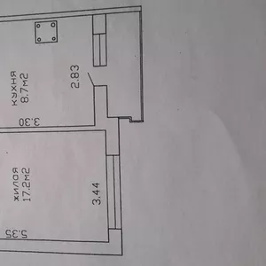 1-комнатная квартира,  обмен