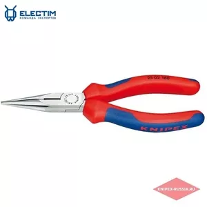 Плоские круглогубцы с режущими кромками KNIPEX KN-2502140