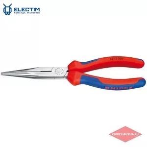 Плоские круглогубцы с режущими кромками KNIPEX KN-2612200