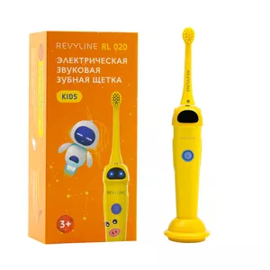 Звуковая щетка Revyline RL 020 Kids для детей от 3 лет,  желтая