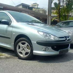 Peugeot 206,  2002 г.в.,  1, 1 л,  бензин